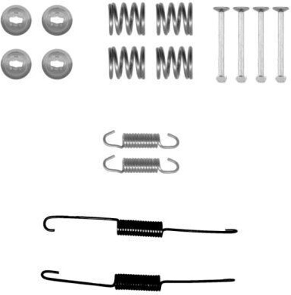 TEXTAR Zubehörsatz Bremsbacken 97038400 Hinten für TOYOTA Yaris Schrägheck (P9) 0,065kg