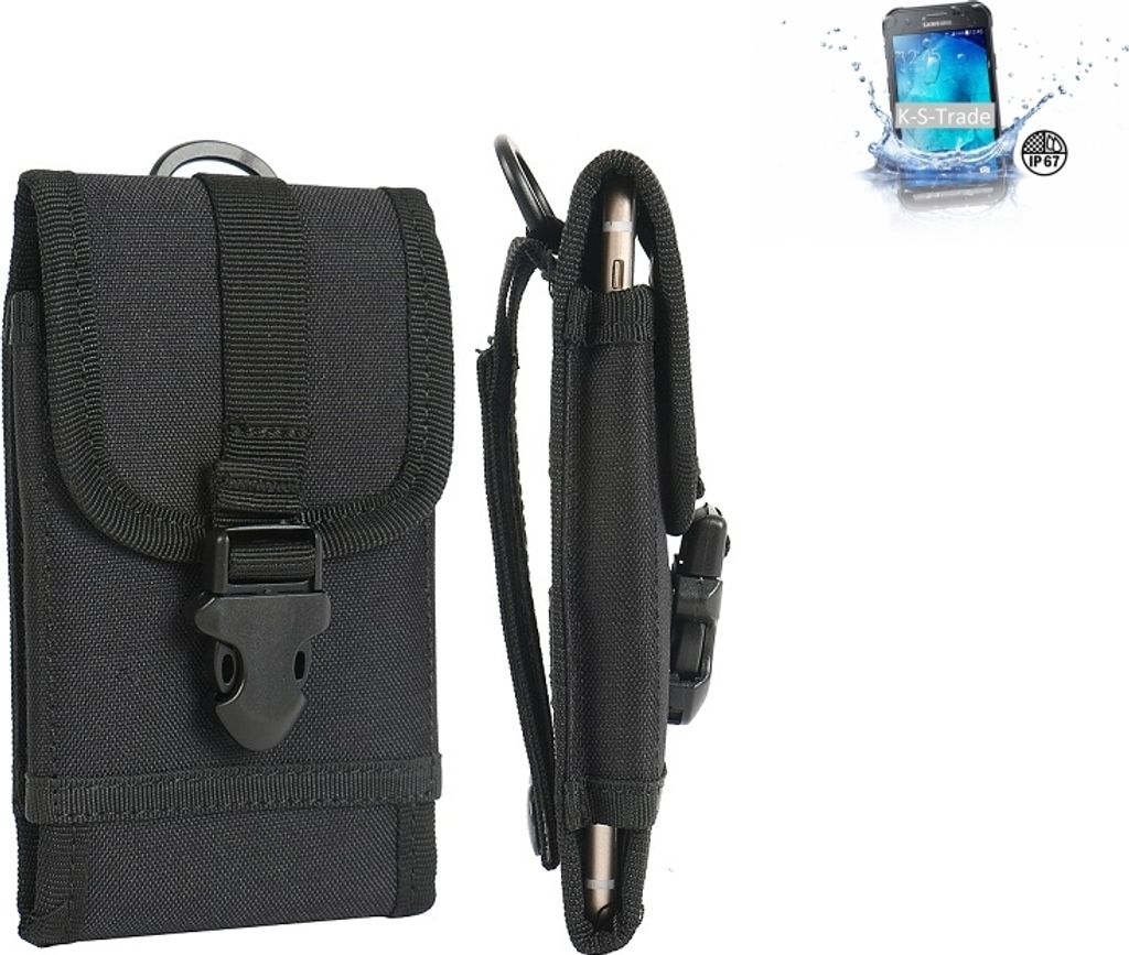 K-S-Trade Handyhülle kompatibel mit Samsung Galaxy XCover 3 Gürteltasche Holster Handytasche Gürtel Tasche Schutzhülle Robuste Handy Schutz Hülle