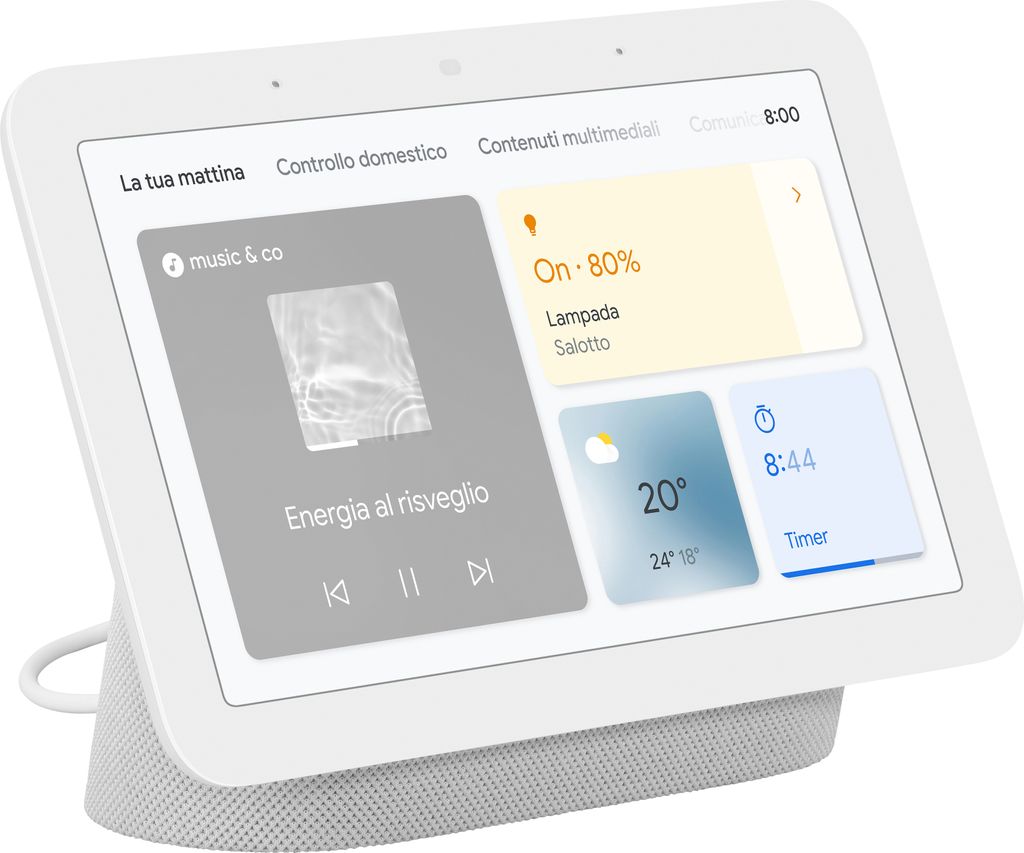 Google Nest Hub Sprachassistent (2. Generation), Kreide Produktbild 