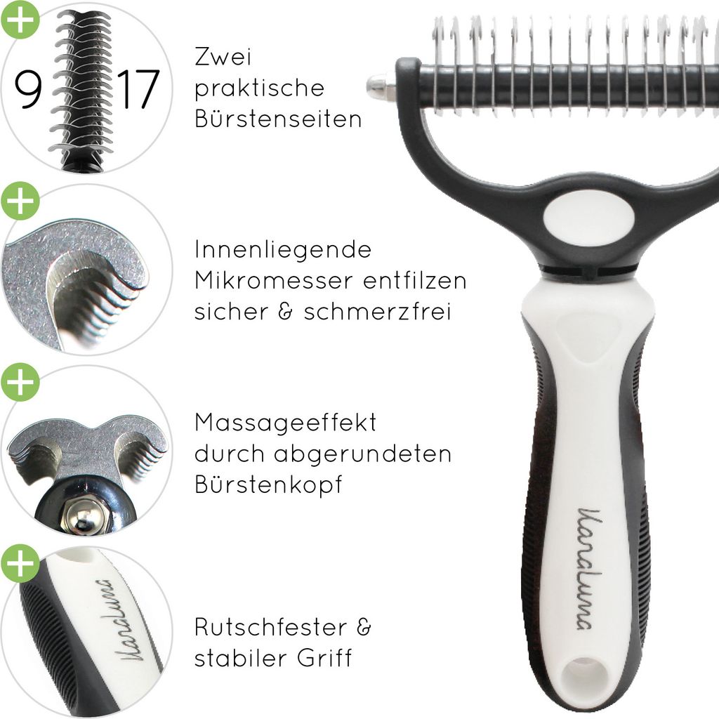 KaraLuna Unterfellbürste für Hunde und Katzen I Löst sanft Produktbild 4