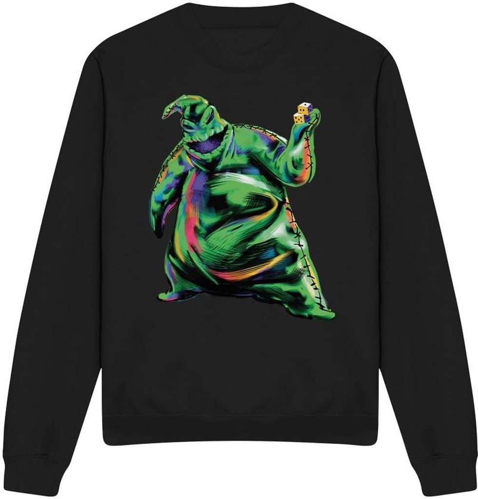 The Nightmare Before Christmas - Sweatshirt für Herren/Damen Uni TV3975 (L) (Schwarz)