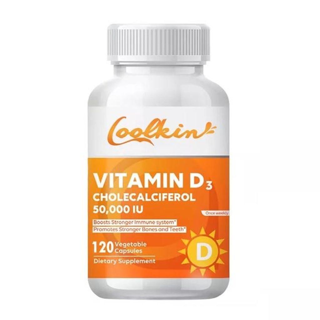 Vitamin D3 Cholecalciferol 50,000 IU (120 Kapseln) Nahrungsergänzungsmittel, Knochen, Gelenke, Muskeln, Immunsystem