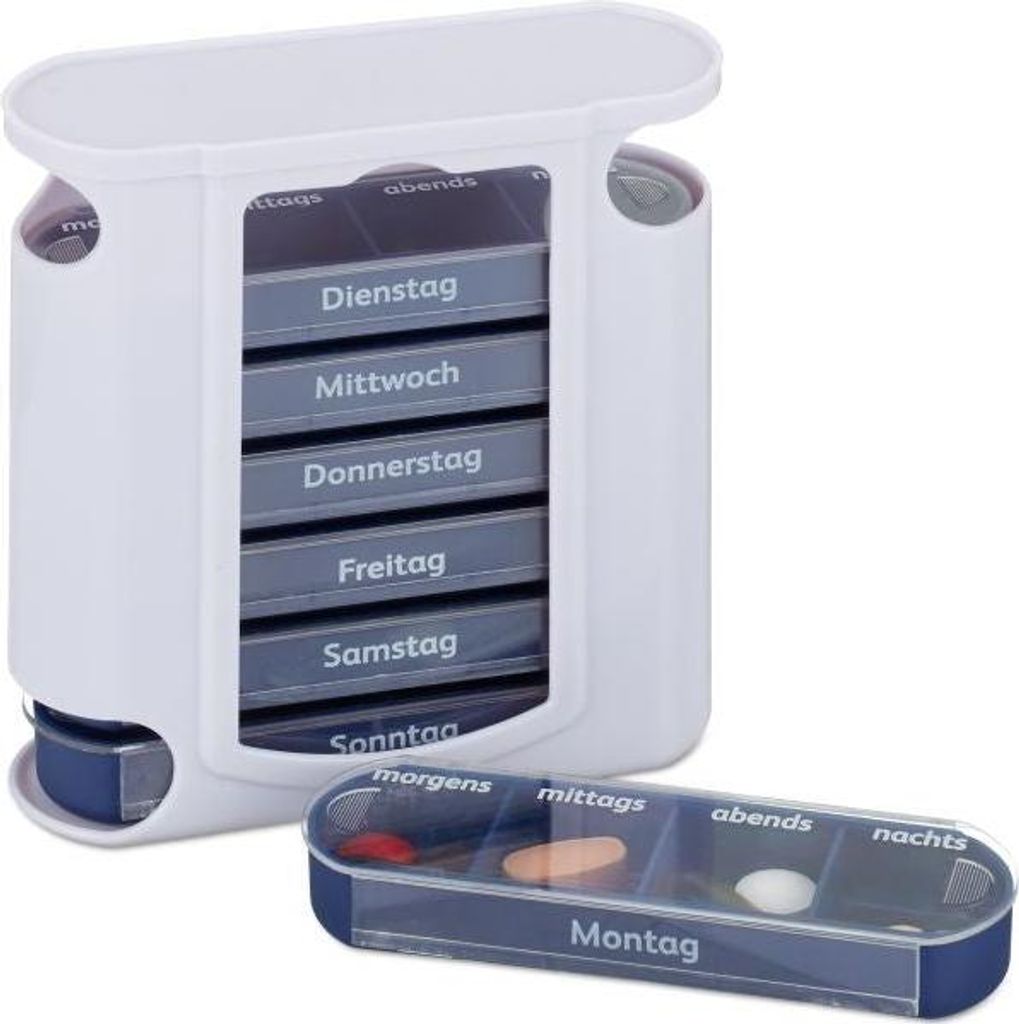 7-Tage-Pillenbox mit je 4 Fächern Produktbild 