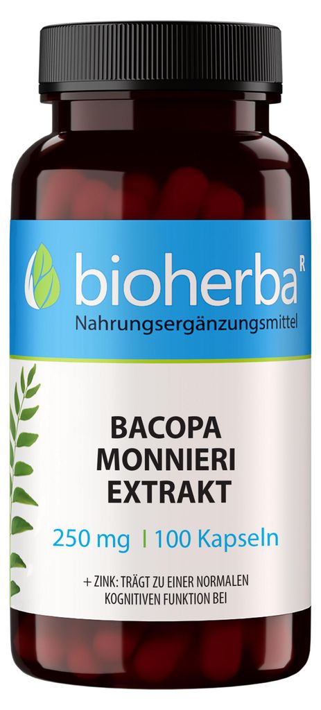 Bioherba Bacopa Monnieri Extrakt 250 mg 100 Kapseln Produktbild 