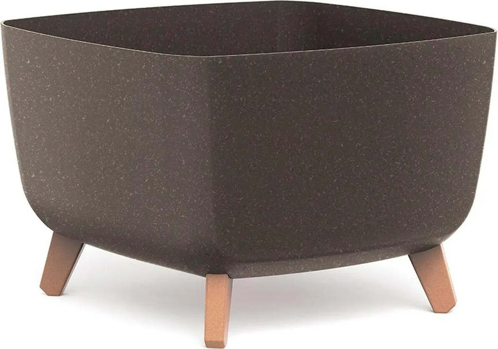 Jardinière Gracia Square Eco Wood DGQL400W 39cm café par Prosperplast