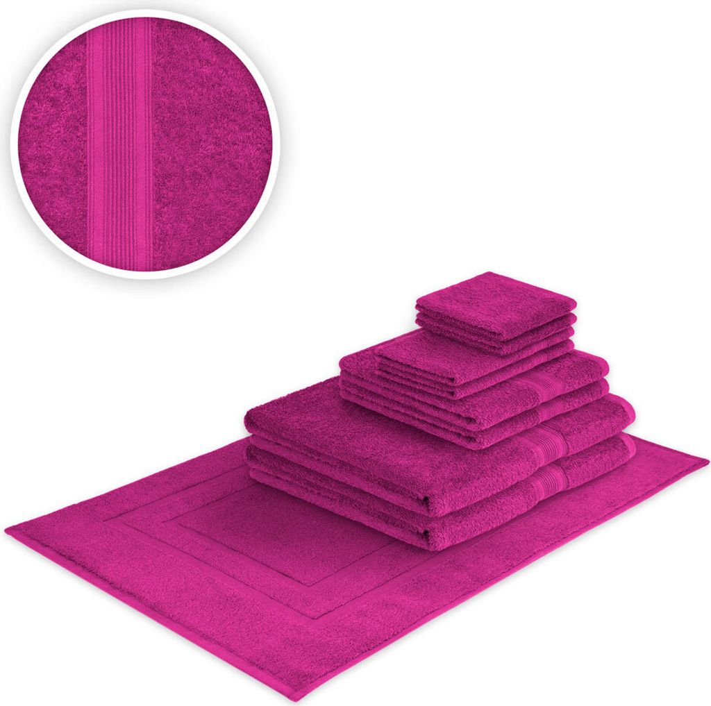 Handtuch 500g/m² Seiftuch 30 x 30 cm pink Hohe Qualität Neu/OVP