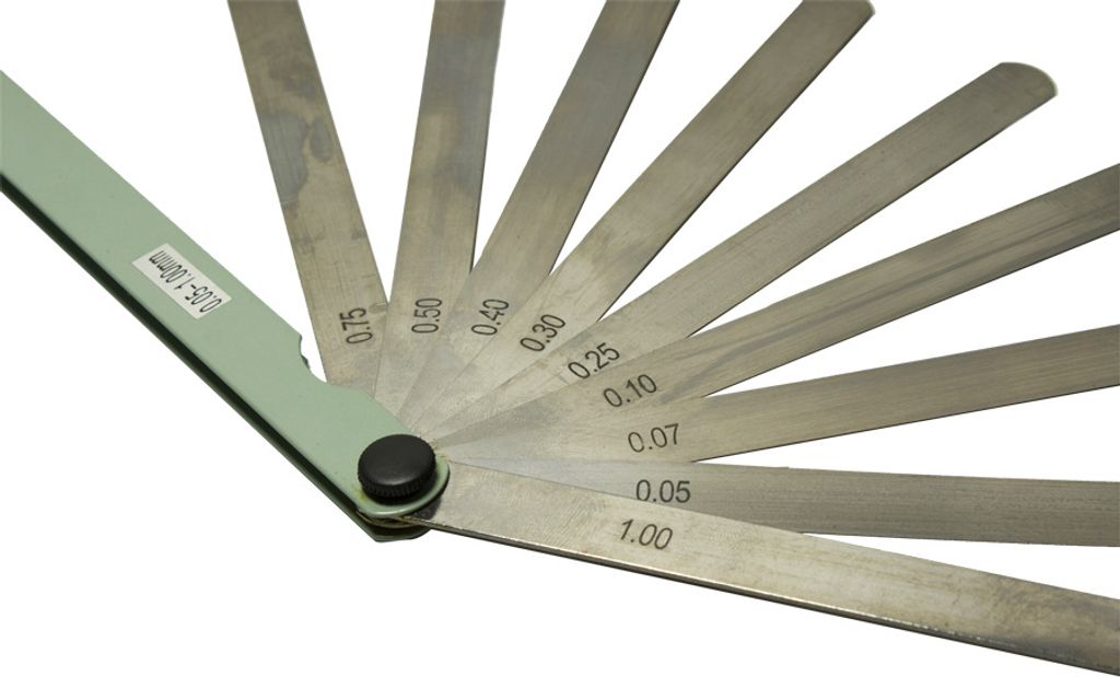 Fühlerlehre Fühllehre Ventile einstellen Bleche 0,05-1 mm