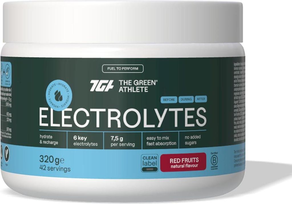GLUTENFREIE SPORTTRÄNKE MIT ROTEN FRÜCHTEN 320 g – THE GREEN ATHLETE