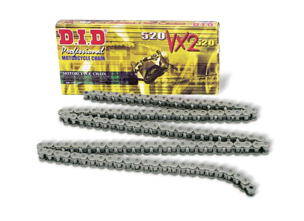 Chaîne D.I.D 520VX2 X-Ring Série Pro pour une Longévité Exceptionnelle