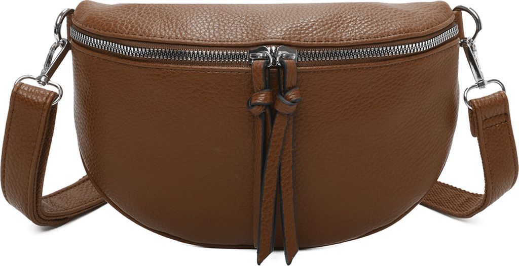 Bauchtasche (GSL-313) Klein Umhängetasche Klein Kunstleder Italy-Design BROWN