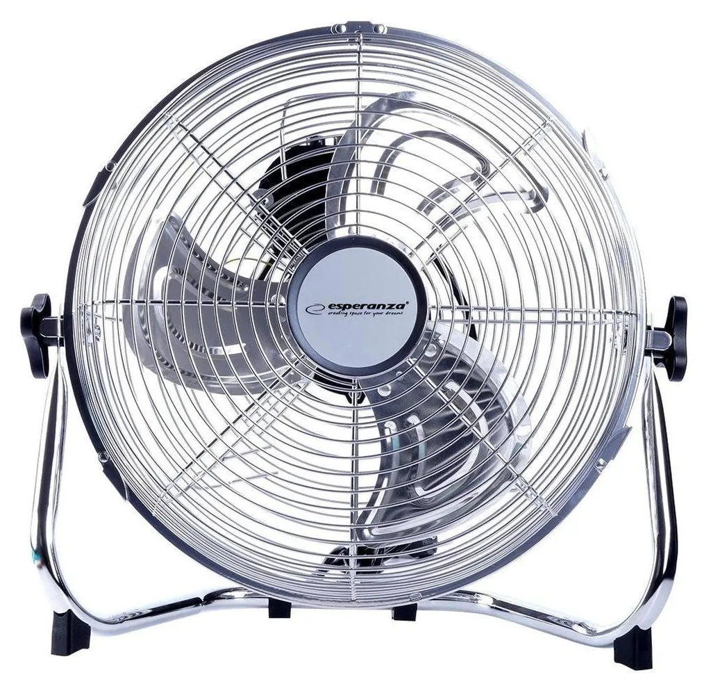 ESPERANZA EHF005 Scirocco Ventilateur de circulation 12'' Chrome 50W