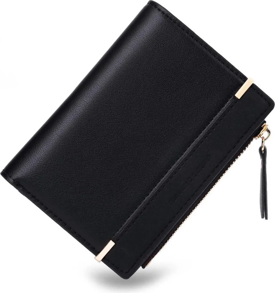 LOUEBICA Portafoglio Donna in Pelle PU Grande Capacità con Bloccaggio RFID, Elegante Portamonete Lungo con 14 Scomparti per Carte Borsellino