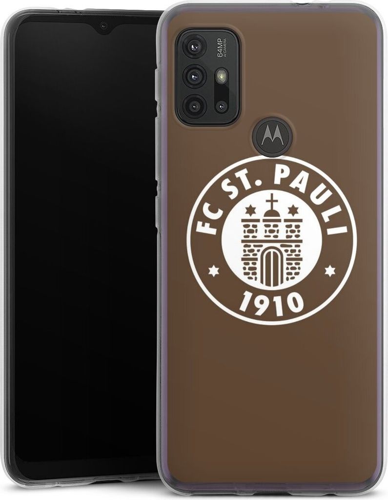 DeinDesign Handyhülle für Motorola Moto G30 Silikon Hülle Case Smartphone Schutzhülle FC St. Pauli Offizielles Lizenzprodukt Wappen