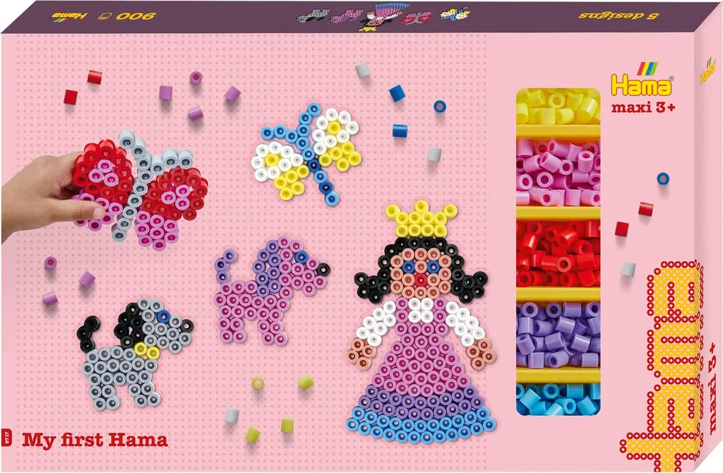 Perles à repasser Hama 8717 Maxi pour Développer la Motricité Fine 3+