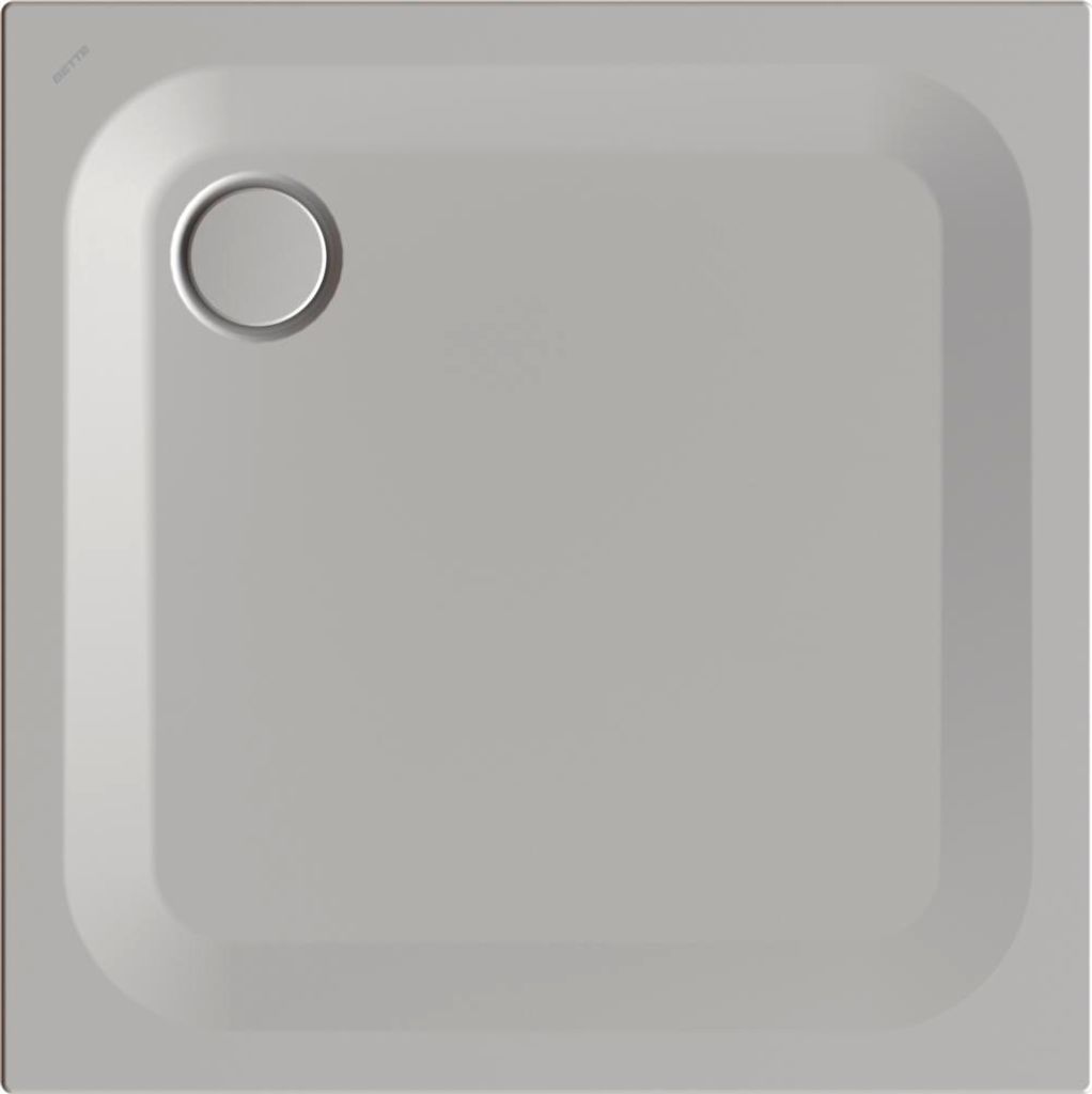 BetteUltra Rechteck-Duschwanne mit Minimum-Wannenträger und BetteAntirutsch Pro, 900x900x25mm, 5930-413AE,T1