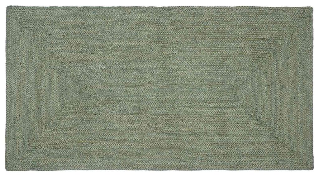 vidaXL Bereichsteppiche Rechtwinklig Olive Grün 60 x 110 cm Jute