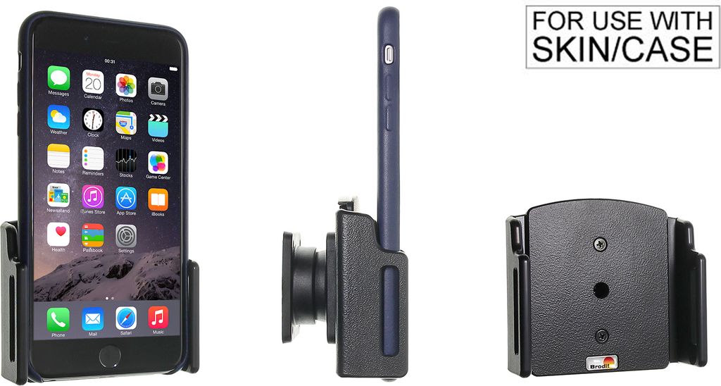 Brodit Gerätehalter 511667 - für Smartphones - Apple iPhone X, Apple iPhone XR, Apple iPhone Xs und weitere