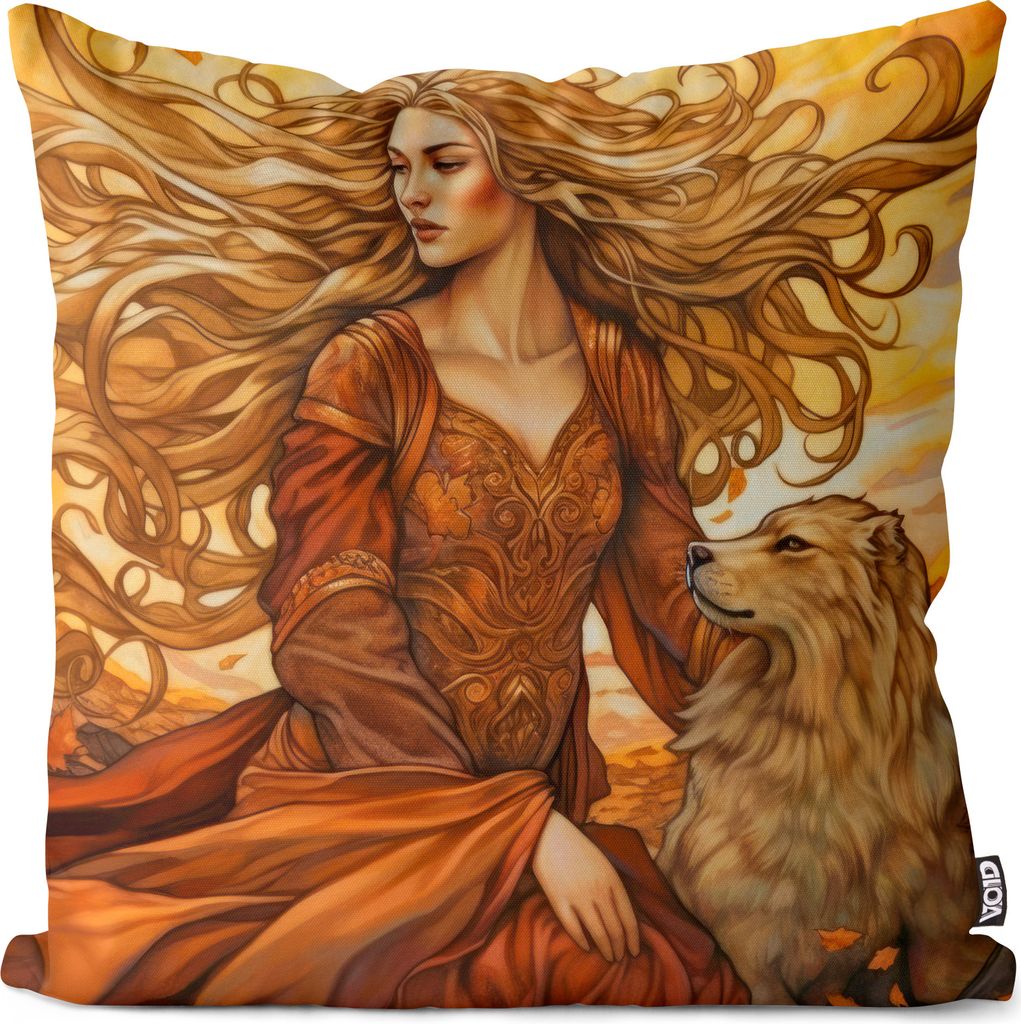 VOID Skandinavien Freya Kelten Kissenbezug Kissenhülle sofa couch wohnzimmer dekoration wasserfest Outdoor Garten Kissen bezug deko