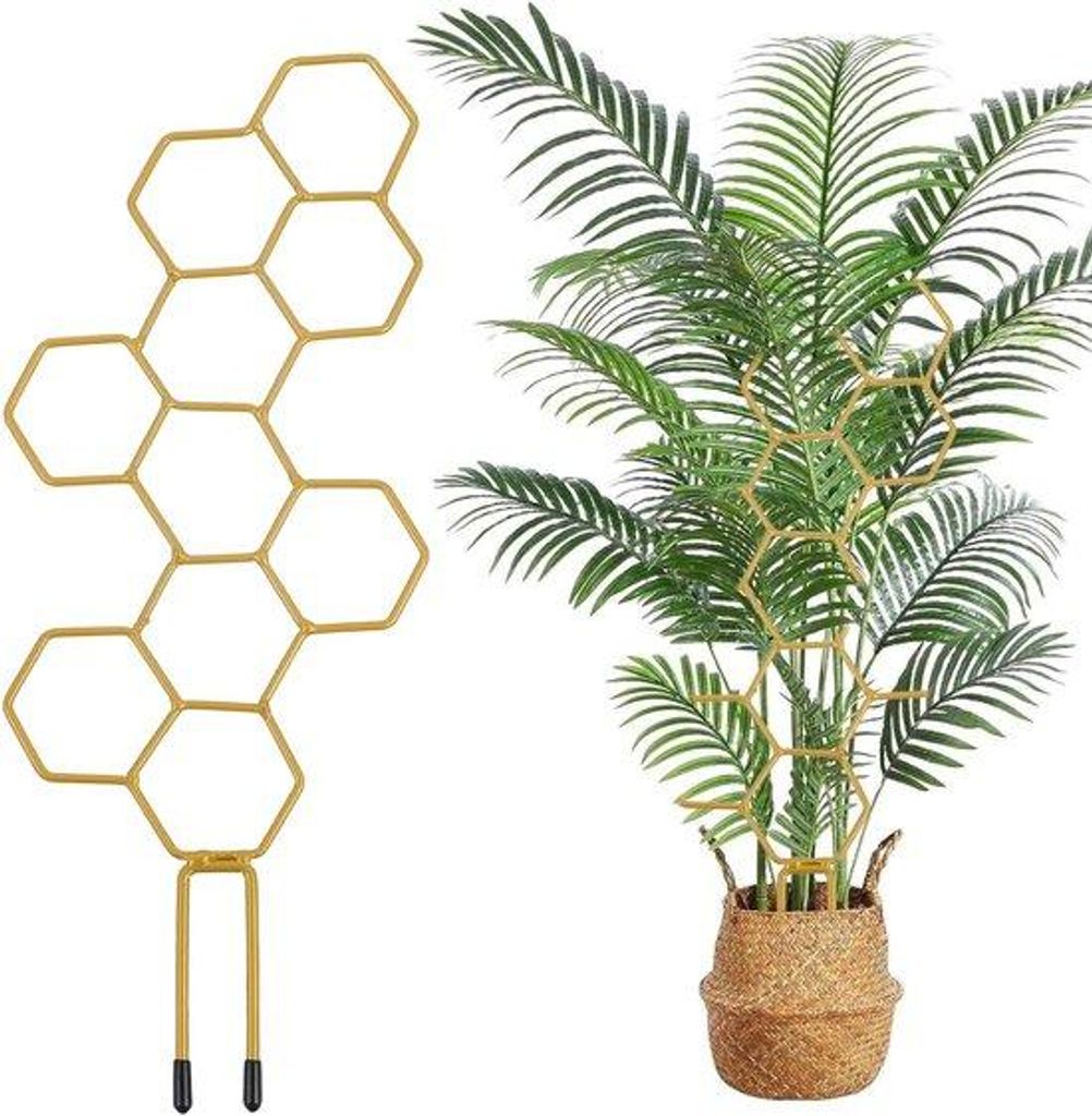 10 Stück Pflanzengitter für Zimmerpflanzen 35 cm - Kunststoff Blumenstütze Netzgitter Türgitter für den Garten