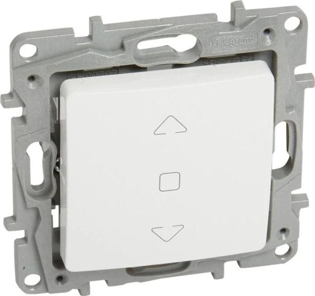 LEGRAND NILOE, enkelvoudige, witte bedieningsknop voor Productafbeelding 