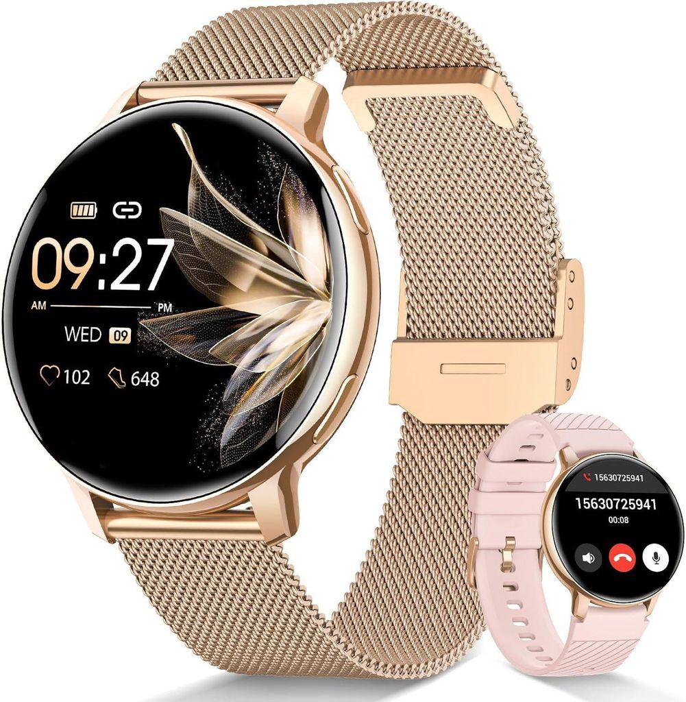 2026 NEW Smartwatch Damen Fitnesstracker Uhr mit Produktbild 
