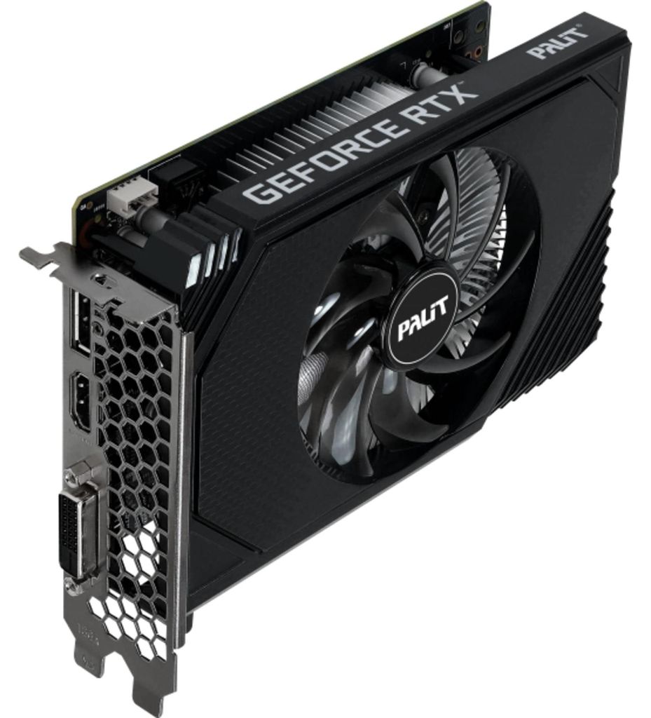 Palit RTX 3050 StormX - 6GB GDDR6 - HDMI, DVI, DisplayPort Productafbeelding 