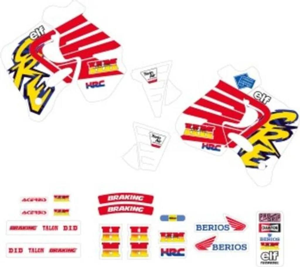 Kit déco Tecnosel Replica Team pour moto Honda Enduro 1995