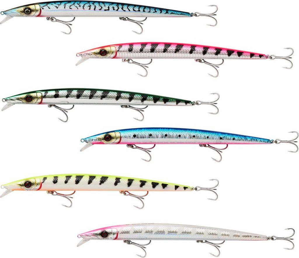 Savage Gear Barra Jerk 21cm 38g Slow Sinking - 1 Meereswobbler, Farbe:Pinkbelly Sardine