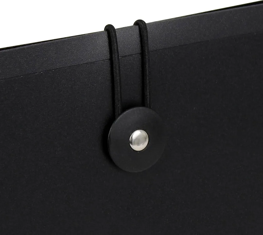 Trieur horizontal 8 compartiments en polypropylène rigide noir et coloré