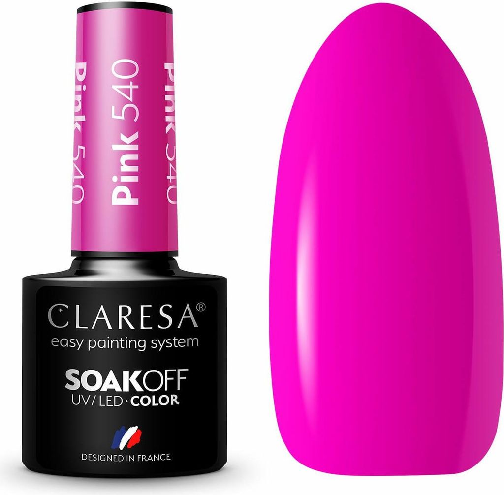 CLARESA_Soak Off UV/LED Pink lakier hybrydowy 540 5g