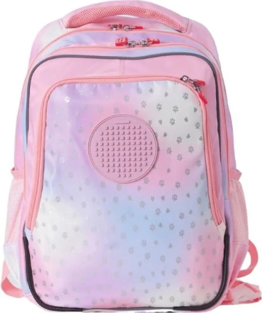 Sac à dos Pixie Crew ajustable et personnalisable 21L Pink Hearts Paws - 4
