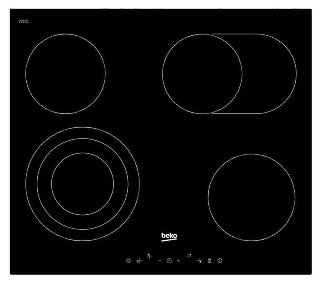 Beko HIC 64404 T, Czarny, Wbudowany, Płyta indukcyjna Zdjęcie produktu 