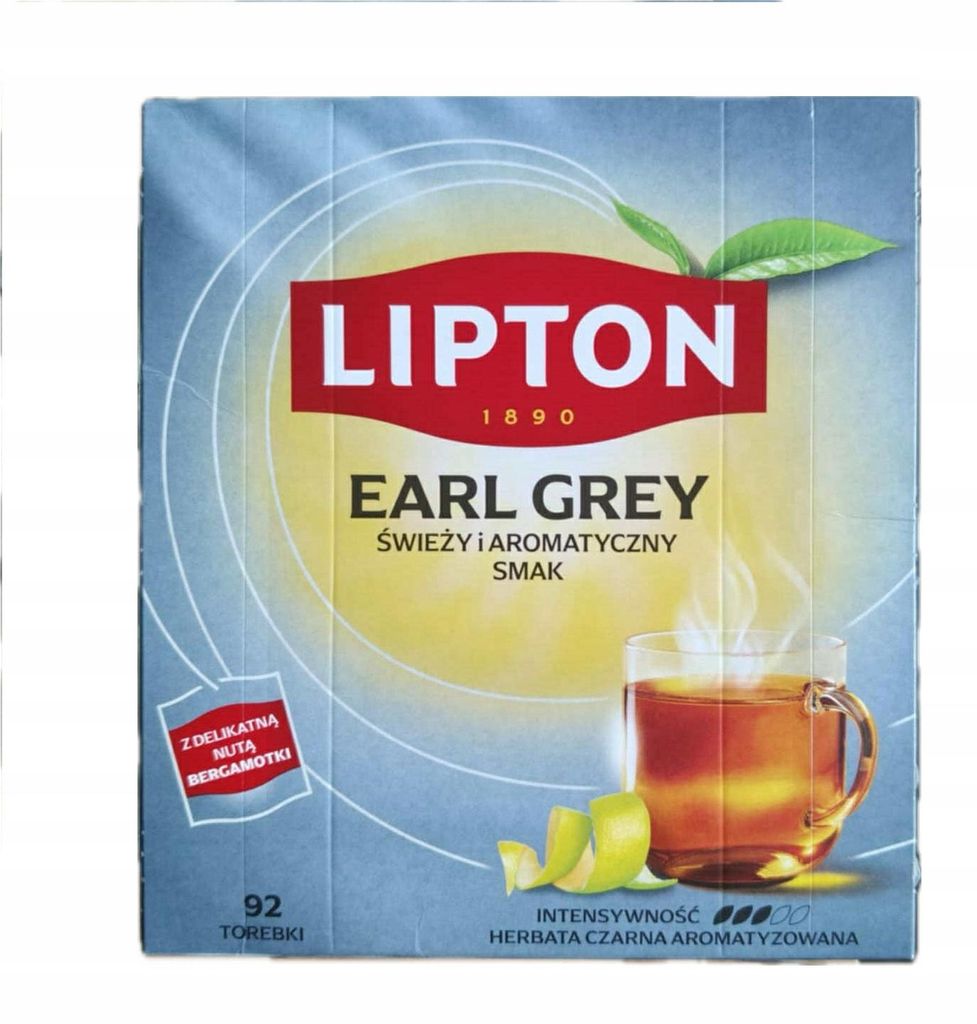 Lipton Earl Grey classic - herbata czarna (92 torebki) Zdjęcie produktu 