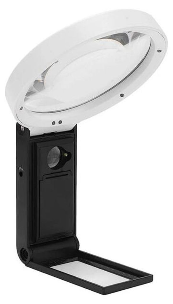Verk 09176 Skládací šperkařská lupa 10x 25x 6 led 2 uv Obrázek produktu 