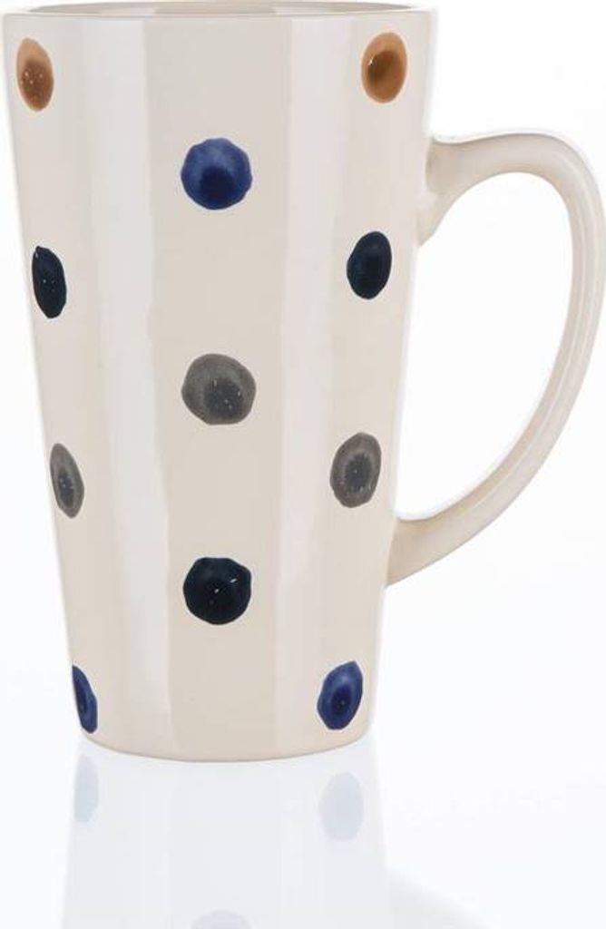 BANKETT Becher Keramik PUNKTE 450 ml, hoch Produktbild 