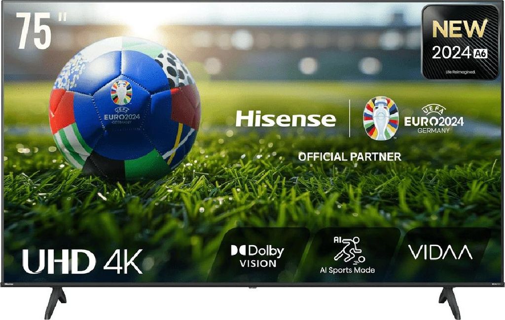 TV Hisense (2024) 75" LED 4K UHD - 75A6N Produktbild 