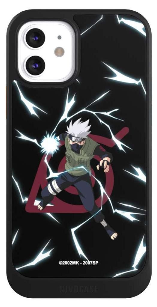 NIVOCASE Hülle für Apple iPhone 12 Handyhülle NIVOcore Case Schwarz Naruto Shippuden Offizielles Lizenzprodukt Kakashi