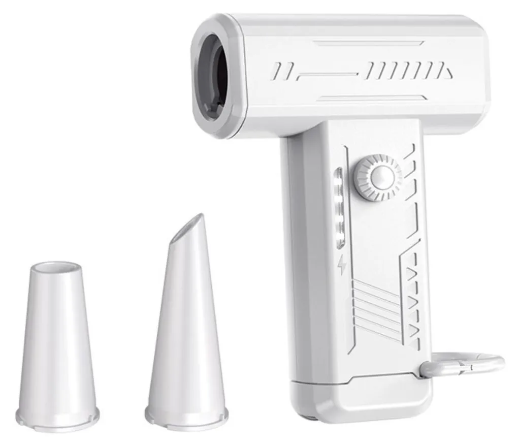 Souffleur turbo portatif anti-poussière 130000 RPM - INF Blanc puissant