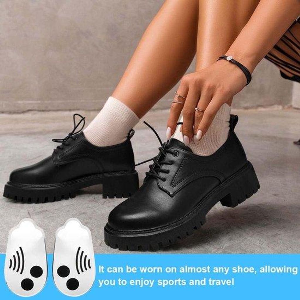Orthopädische Fußstützschuhe für Korrektur und Selbstnivellierung mit 1 Zentimeter Distanz - Durchsichtig.