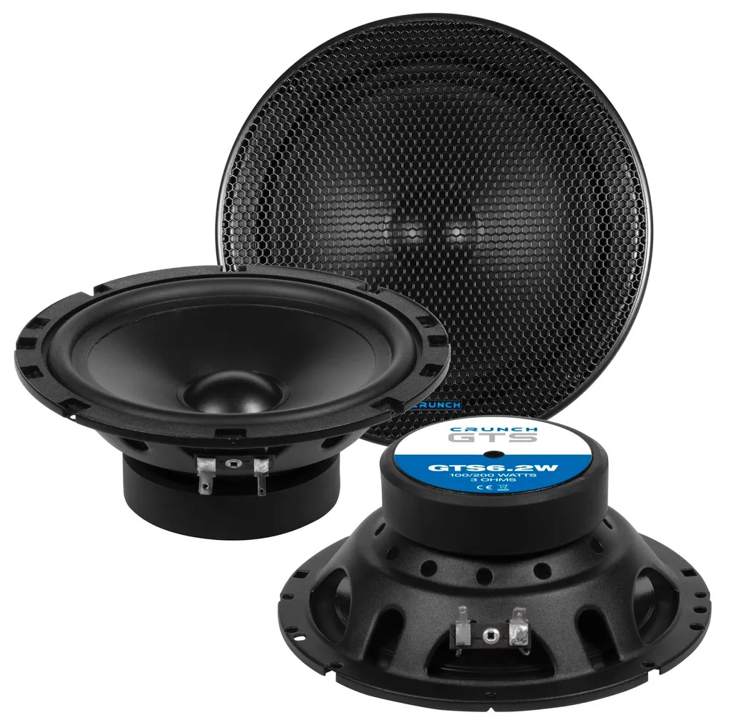 Finis les Grésillements : Woofers CRUNCH GTS-6.2W 16,5 cm Son Pur