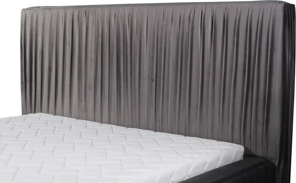 Doppelbett Bett Schlafzimmer 180сm Matratze Grau moderner Stil Hochwertig