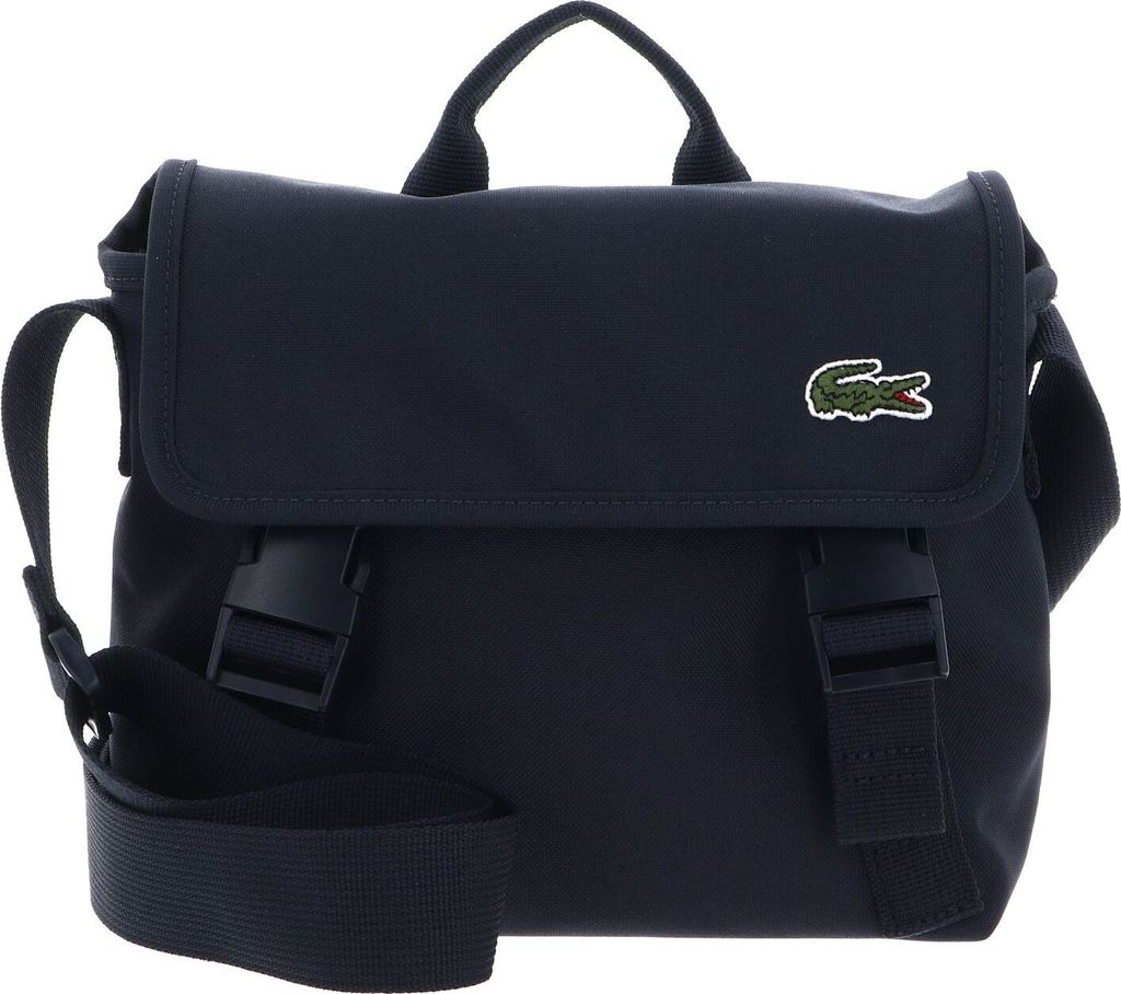 LACOSTE Umhängetasche Slim Messenger Bag Abimes dunkelblau