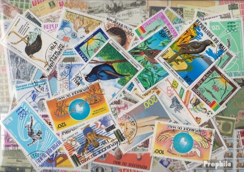 Briefmarken Mali 400 verschiedene Marken