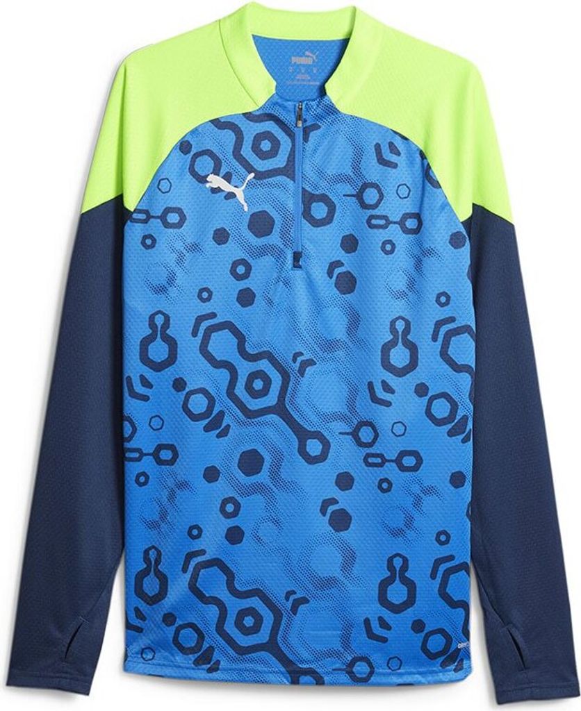 Puma Individual Cup Halbreißverschluss-sweatshirt Blau L Mann Blau L