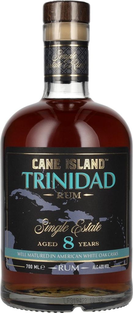 Cane Island TRINIDAD 8 Years Old Single Estate Rum 43% Vol. 0,7l
