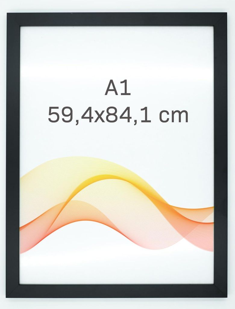 RAWWEST.BIS Holz Bilderrahmen 59,4x84,1 cm Plexiglas Poster Foto Wandrahmen