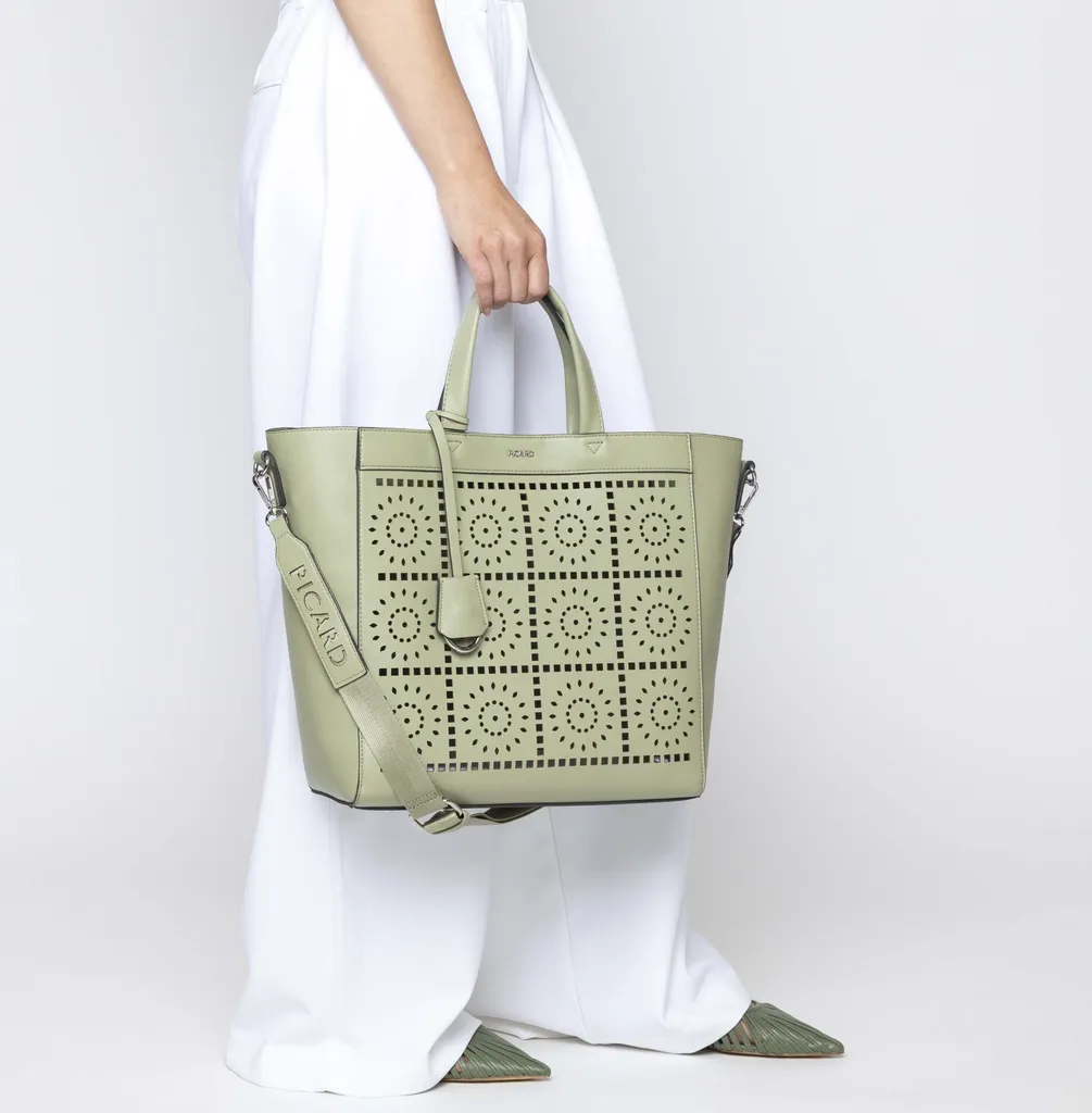 Sac de Cours et Travail PICARD Madeira Vert Clair Format Shopper - 12