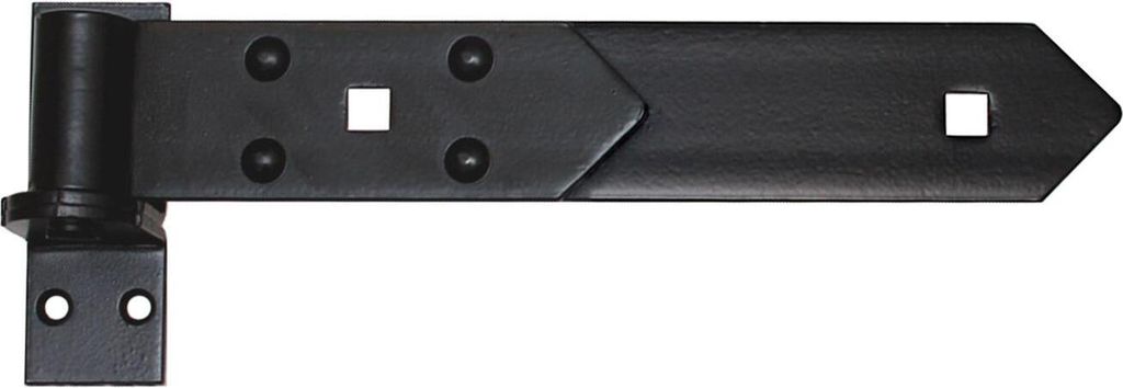 Ladenband Ladenbänder Türbänd Torband 300 x 45x 4 Kloben 14 mm Verstärkt Schwarz