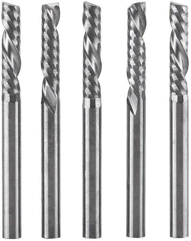 Spiral Router Bits 1/8" 12mm Solid Carbide CNC End Mill für Holzbearbeitung und Dekorationsarbeit