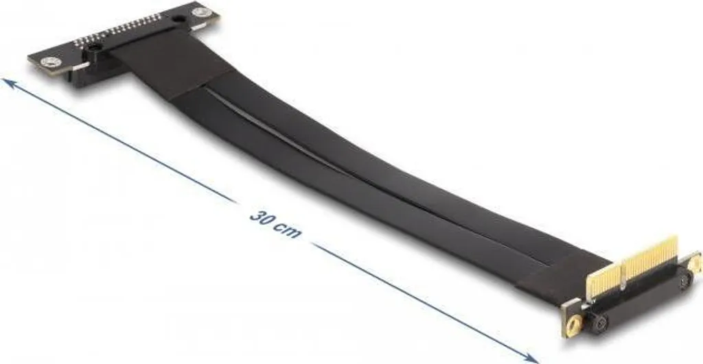Carte Riser PCI Express x4 Flexible avec Câble d'Extension de 30cm - 3